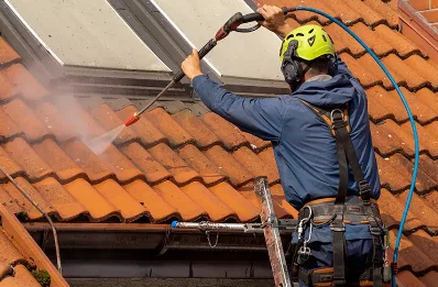 Démoussage et hydrofuge de toiture à Gorges